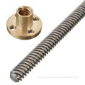 stainless steel lead screw and brass nut